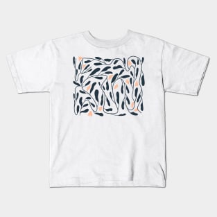 Abstract Blob Flower Rose Bush Kids T-Shirt